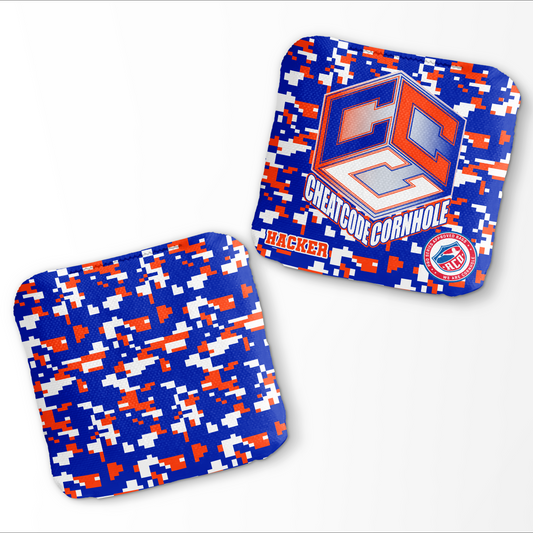 Digital Camo - Blue/Orange